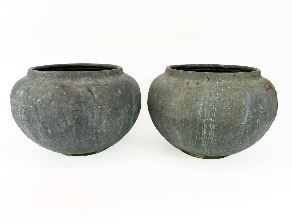 Pair 1930s Spun Copper Arts & Crafts Craftsman Planters (1 of 15)