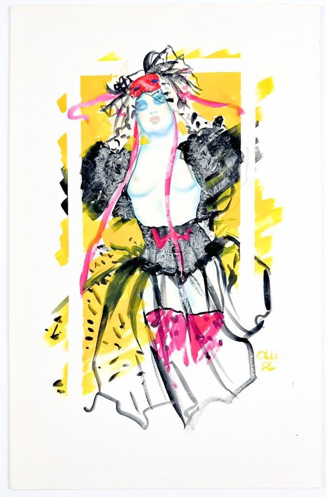 Olivia De Berardinis (b. 1948) Painting on Illustration Board 1986 (1 of 4)