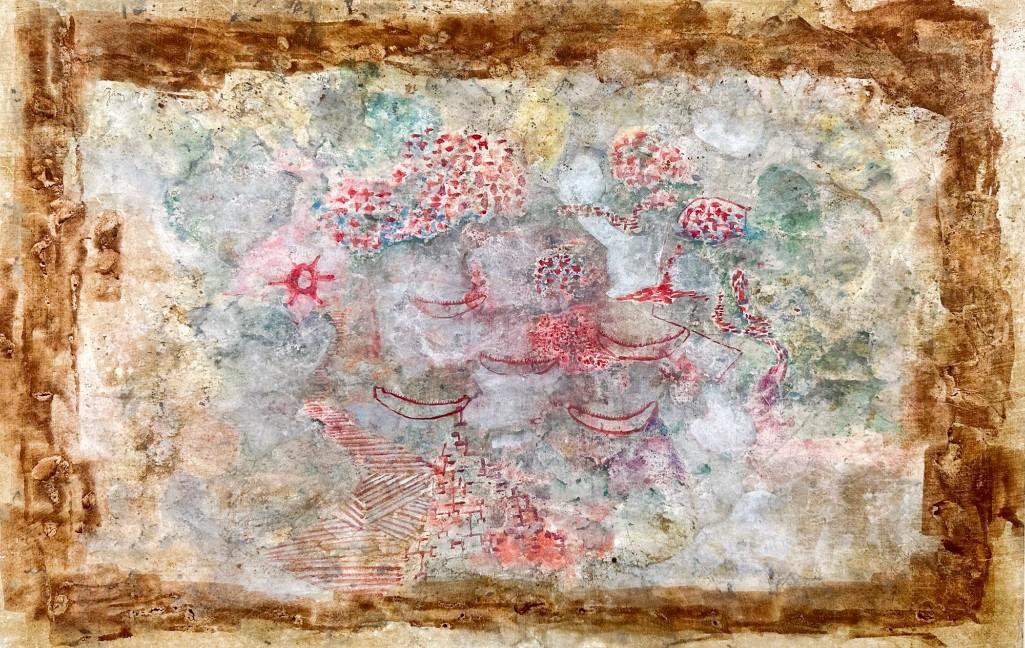 Gary Woo (1925-2006) Oil Painting on Paper, Abstact (1 of 9)