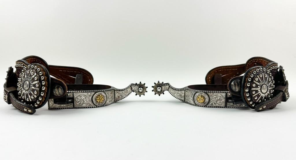 E. Garcia Spurs Cowperson Straps Cowboy Tack (1 of 13)