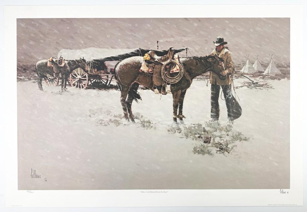 Fred Fellows (b. 1934) Signed Lithograph Ed. 50/1000, When Cold Winds Warm the Heart (1 of 6)
