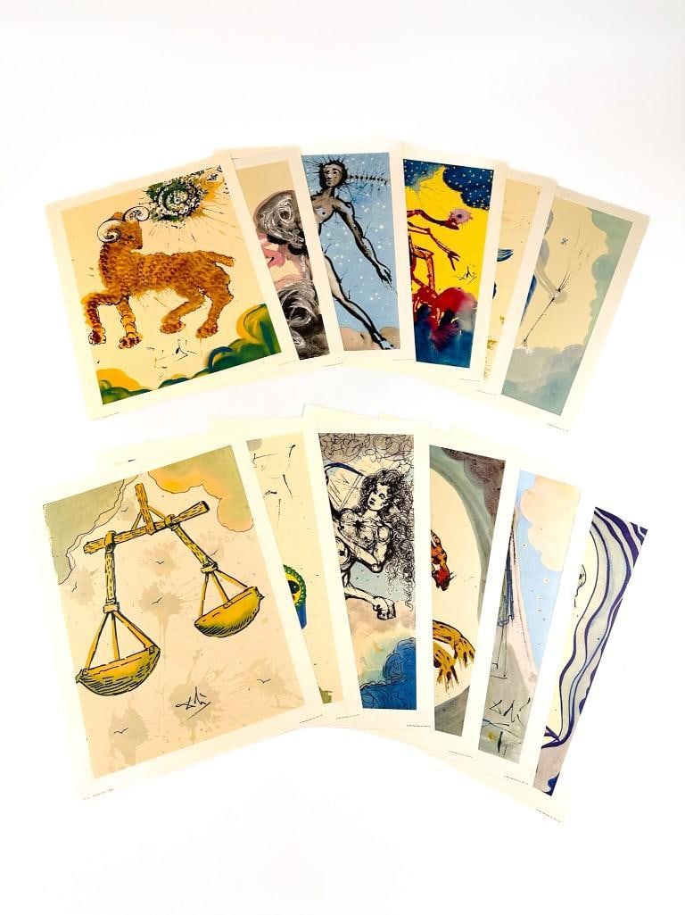 Portfolio of 12 Signs Of The Zodiac By Salvador Dali 1969 Penn Prints (1 of 20)