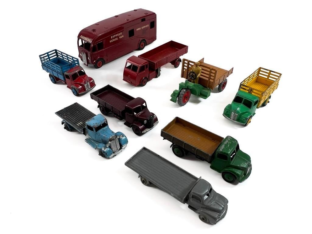 9 Pc Lot Dinky Toys Cars Utility Farm Vehicles (1 of 20)
