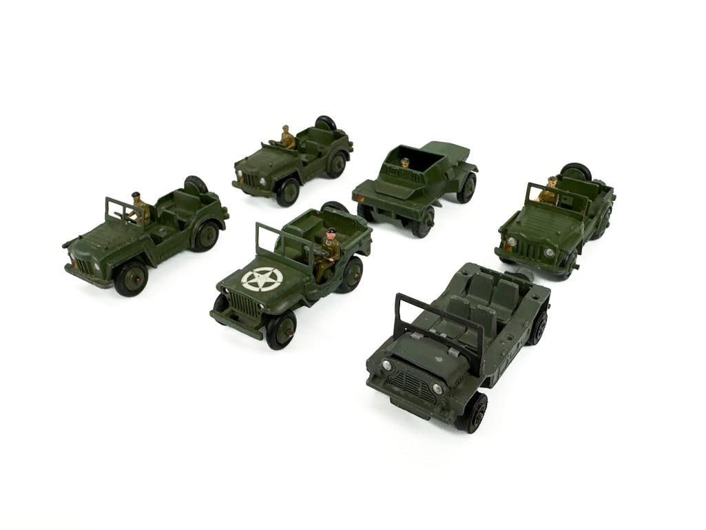 6 Pc Lot Dinky Toys Military Jeeps (1 of 7)