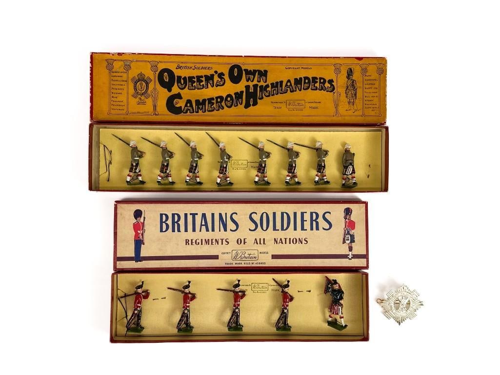Lot of 2 Britains Queens Own Cameron Highlanders Set # 114 The Royal Scots Set # 212 (1 of 7)