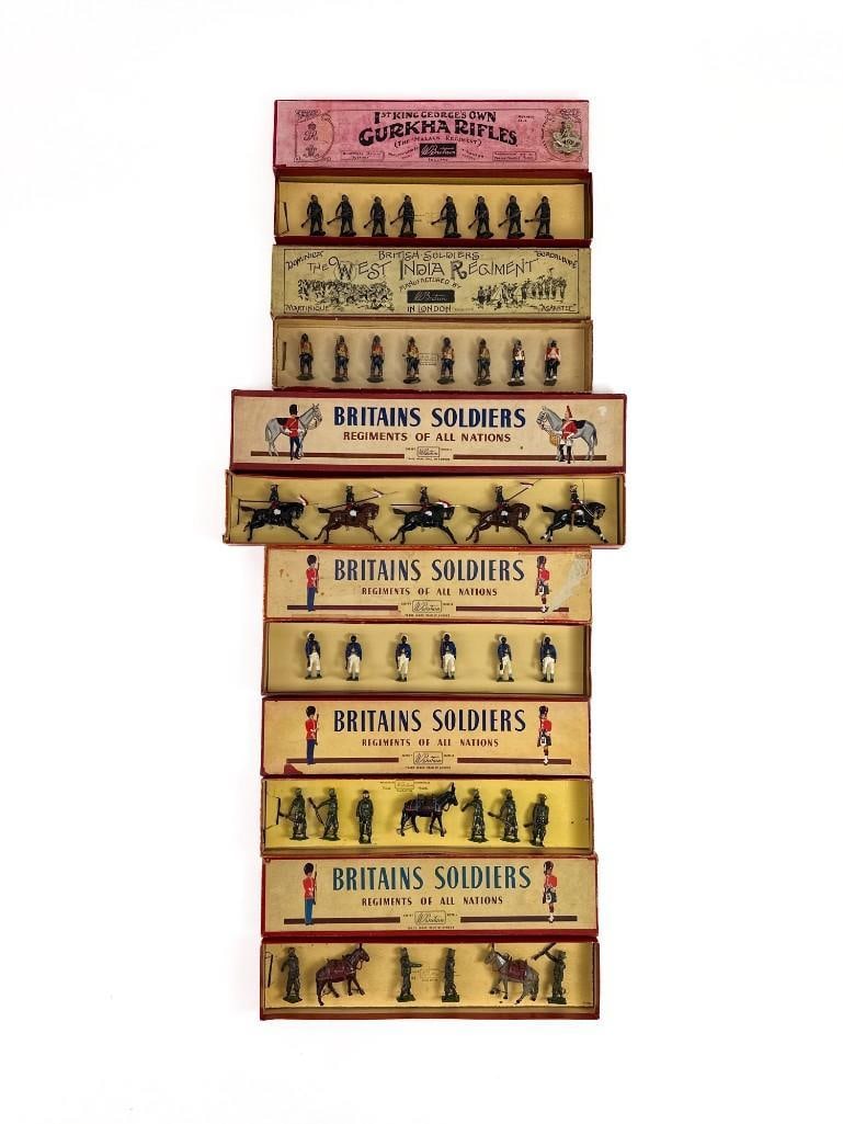 Lot of 6 Britains Sets Gurkha RiflesWest India Bombay Lancers Indian Army Service Corps + (1 of 14)