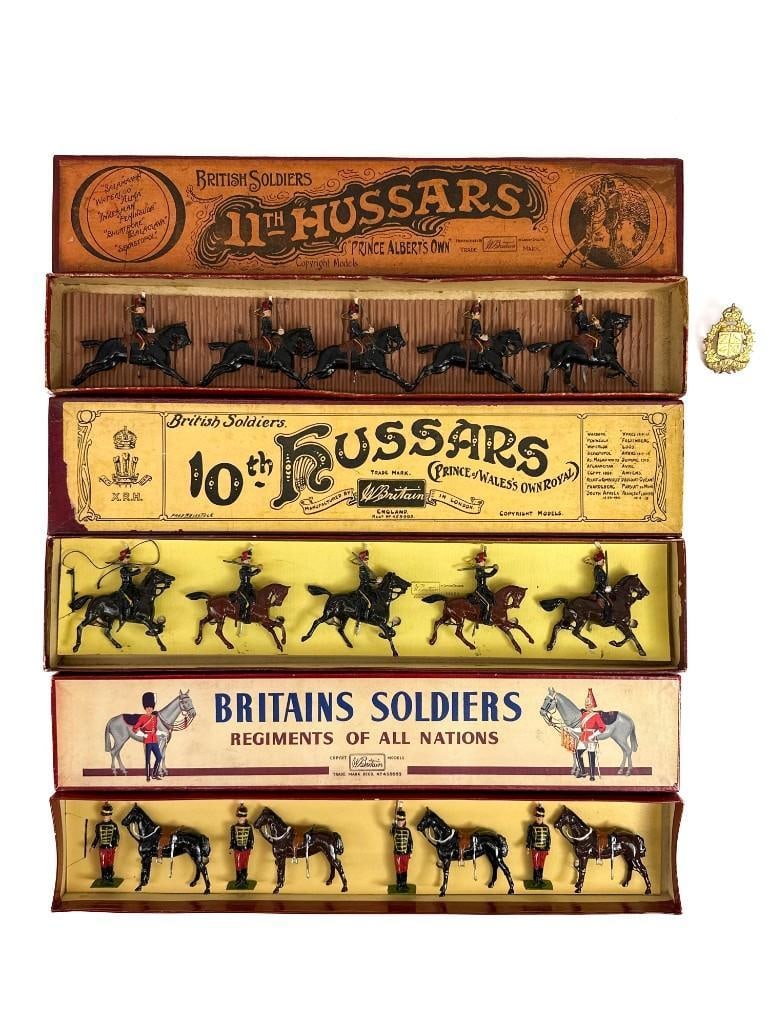 Lot of 3 Britains Sets 11th Hussars #12 11th Hussars #182 10th Hussars #315 (1 of 9)