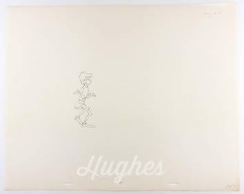 Original Disney Animation Drawing Wart King Arthur from The Sword in the Stone (1963) Production Art (1 of 1)