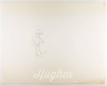 Original Disney Animation Drawing Wart King Arthur from The Sword in the Stone (1963) Production Art (1 of 1)