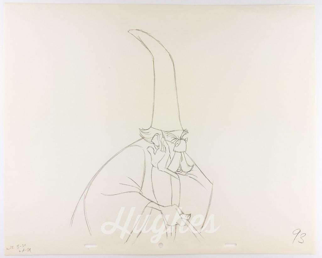 Original Disney Animation Drawing Merlin in The Sword in the Stone (1963) Production Art (1 of 1)