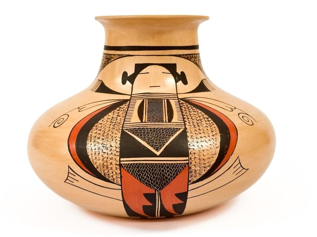 Dawn Navasie (Hopi, b. 1961) Pottery Vase Vessel (1 of 4)
