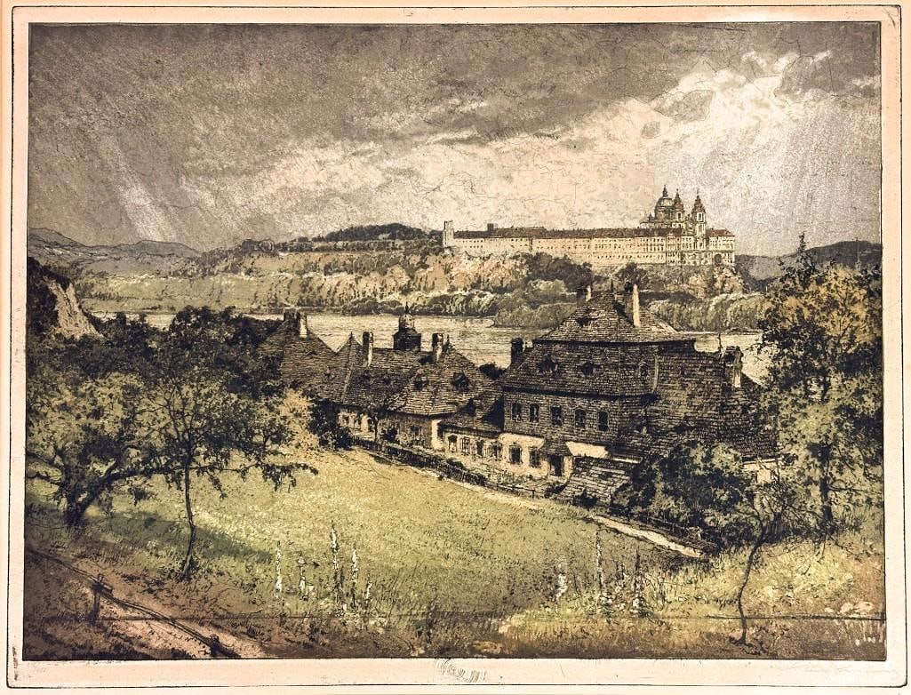 Luigi Kasimir (1881-1962) Signed Hand Colored Engraving on Paper, 216/250 (1 of 5)