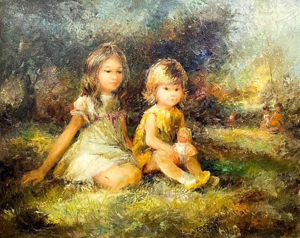 Eva Makk (b. 1933) Oil on Canvas, Fulfillment (1 of 5)