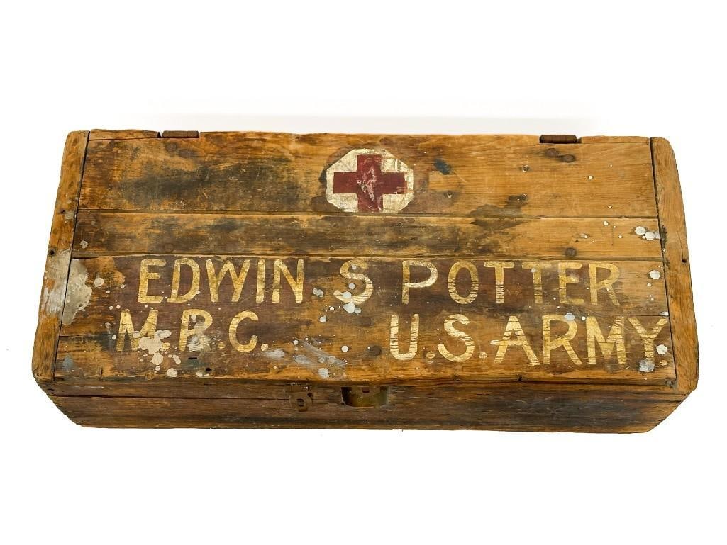 WWI US Military First Aid Army Medic Chest (1 of 17)