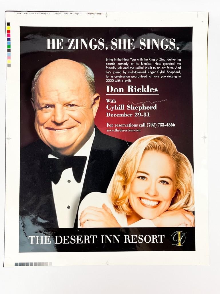 Don Rickles Estate: The Desert Inn Resort, New Year’s Eve Cybill Shepherd Photographic Proof (1 of 5)