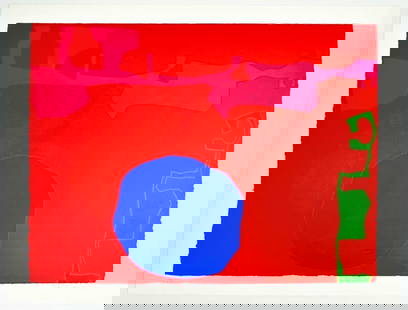 Patrick Heron (1920-1999) Signed Numbered Serigraph Ed. 13/72, 1973: Patrick Heron (1920-1999) Signed Numbered Serigraph Ed. 13/72, 1973. Includes two books and gallery ephemera. Numbered on lower left corner 13/72. Signed and dated on lower right corner. Approx: 26.75