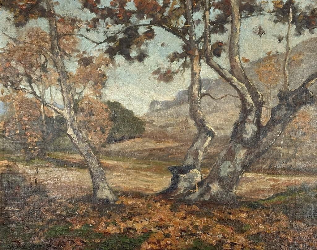 Aaron Kilpatrick (1872-1953) Oil on Board, Southern California Landscape (1 of 9)