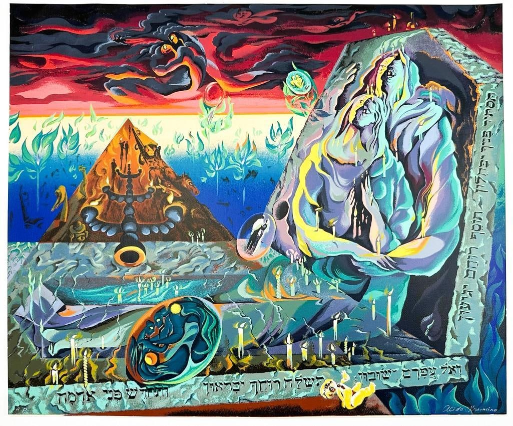 Alida J.D. Krumin Signed Serigraph, The Candles of Memory Artist's Proof (1 of 9)