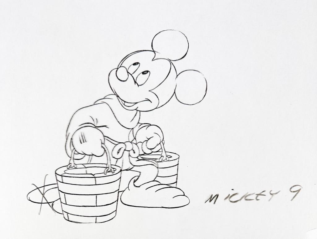 Fantasia Mickey Original Disney Ink Test Animation Cel (1 of 2)