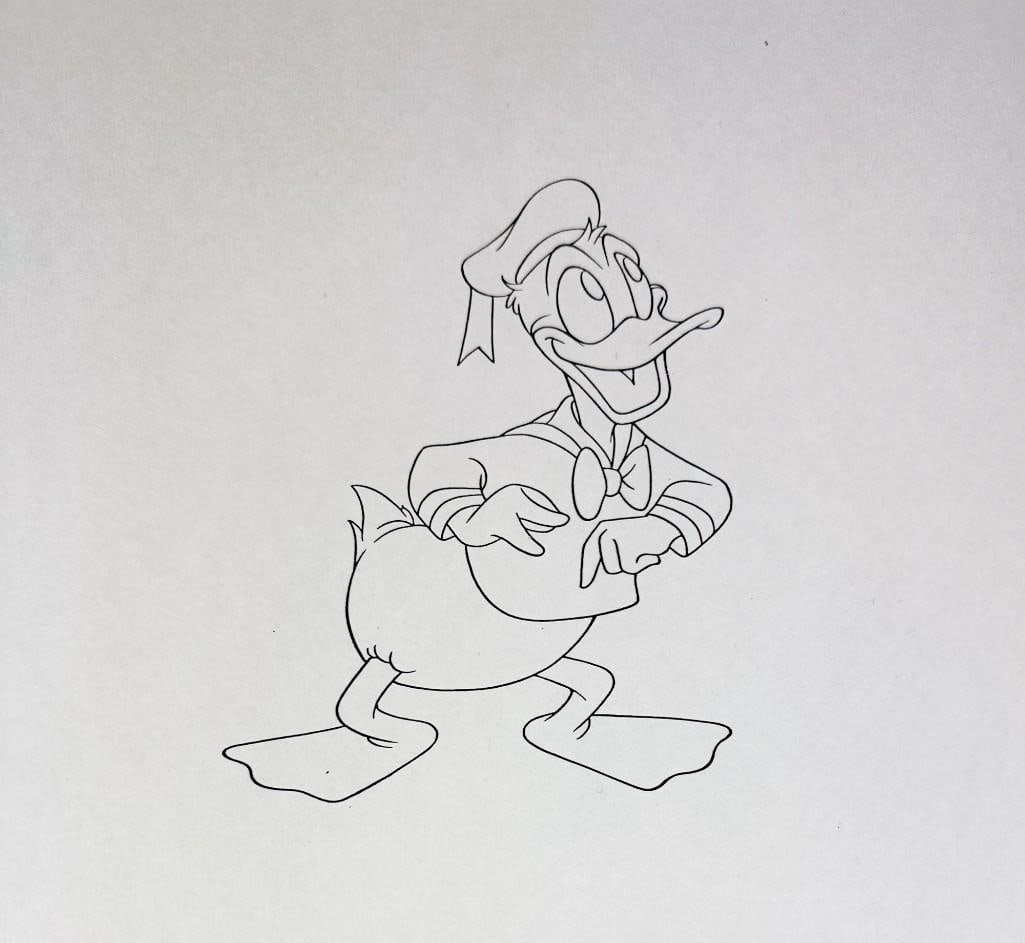 Donald Duck Original Disney Ink Test Animation Cel (1 of 2)
