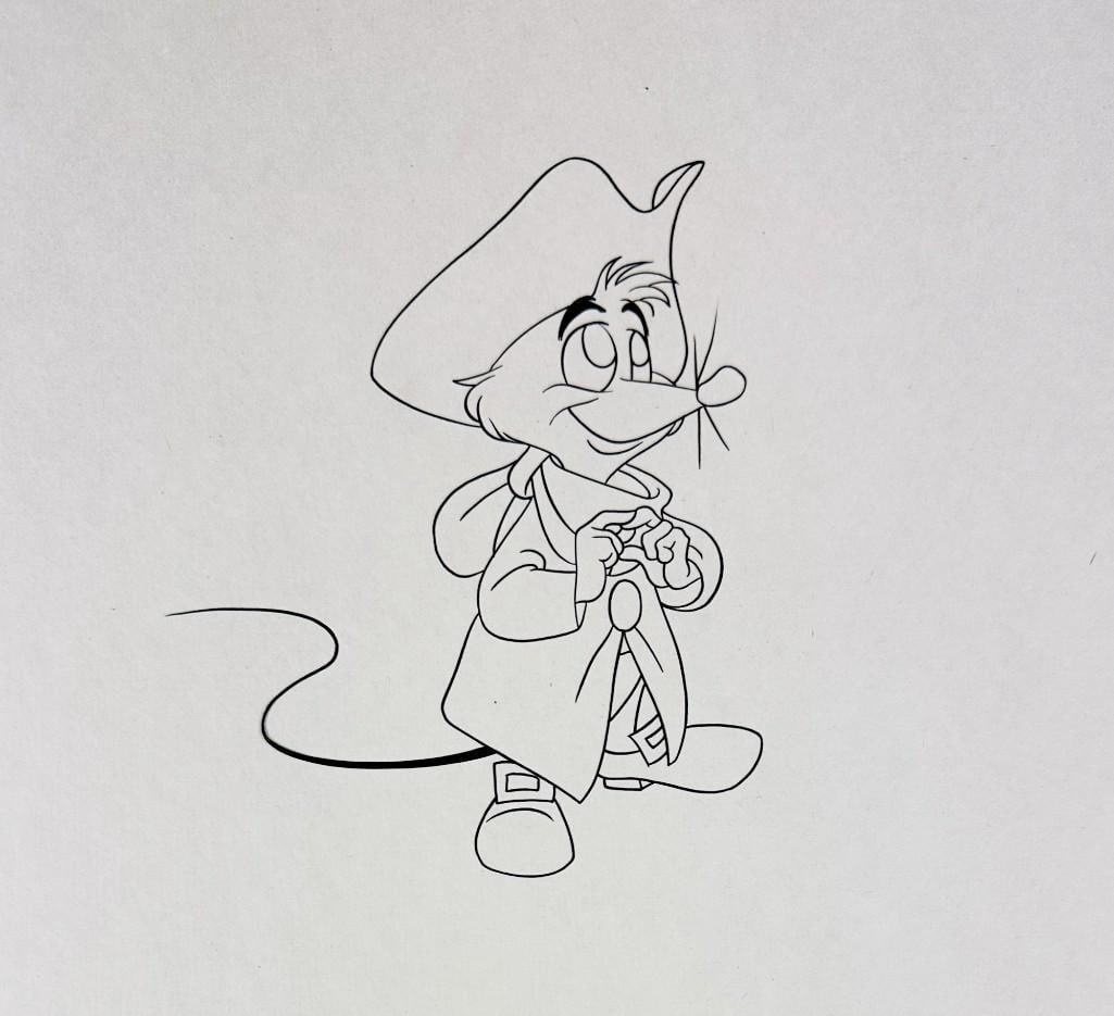 Cinderella (1950) Jaq Original Disney Ink Test Animation Cel (1 of 2)