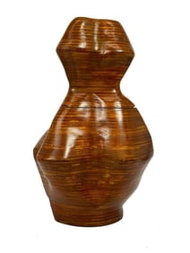 Kusler: Large Midcentury Abstract Wood Form Sculpture