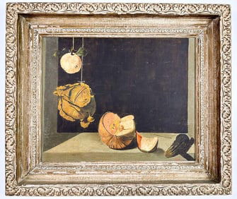 Kusler: JJJ Cotan, Oil on Canvas, Still Life with Vegetables, 1959
