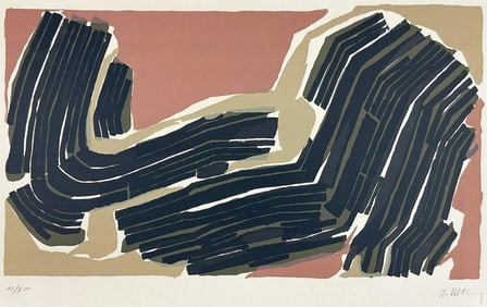 Raoul Ubac (1910-1985) Lithograph, Rythme Rompu, Abstract 1972