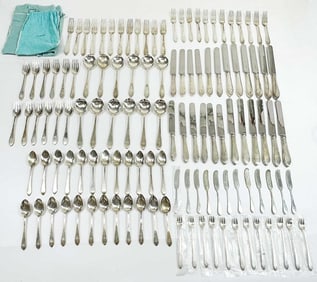 Tiffany & Co Sterling Faneuil Silverware 120 Pc