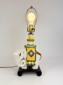 Ceramic Elephant Lamp