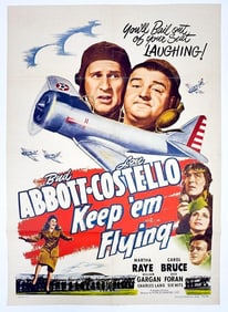Kusler: Film Classics, Inc., Movie Poster 49/318, Lithograph Keep ‘em Flying, 1941