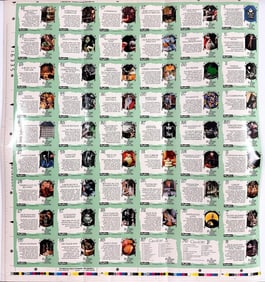 Kusler: The Nightmare Before Christmas Double Sided Promotional Cards Uncut