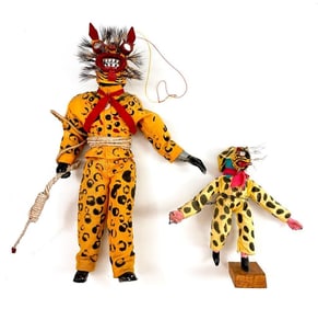 Vintage Mexican El Tigre Dance Figurines