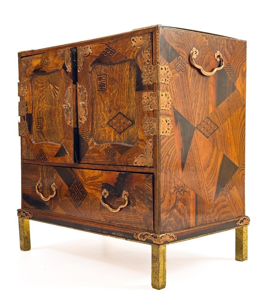 Kusler: Vintage Asian Multi Inlay Tea Cabinet (1 of 8)