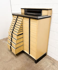 Kusler: Antique Art Deco American Cabinet Co. Dental Cabinet