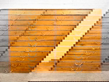 Kusler: Vintage Handmade Small Wood Flat File Cabinet Drawers