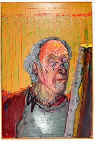 Martin Lubner (1929-2016) Oil on Canvas, Self Portrait, 1995