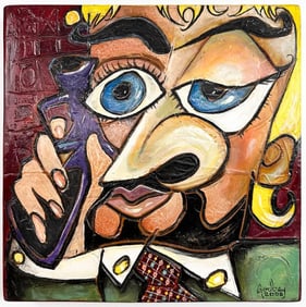 Kusler: Matthew Godbey (20th Century) Oil on Canvas, Loaded, 2008