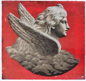 Kusler: Artist Unknown Antique Bead Work Angel