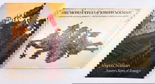 Lot of Two Books of Joseph Solman Artworks, Monotypes and Paintings
