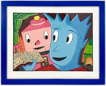 Rodney Greenblat (b. 1960) Artist Signed and Numbered 22/25 Print, Research Pays Off