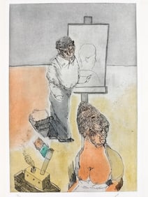 Jose Luis Cuevas (1931-2017) Lithograph on Paper, Barcelona 1981