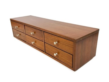 Paul McCobb Planner Group Cabinet 1950s Midcentury Walnut and Aluminum