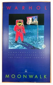 Andy Warhol, First Edition MOONWALK 1989 Poster