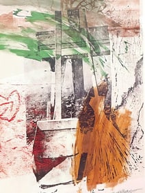 Robert Rauschenberg Signed Lithograph, Earth Day 1990