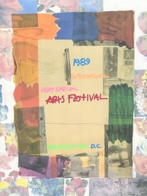 Robert Rauschenberg Signed Numbered 67/275 Lithograph International Arts Festival 1989