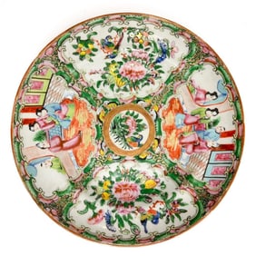 Antique Chinese Famille Rose Medallion Plate
