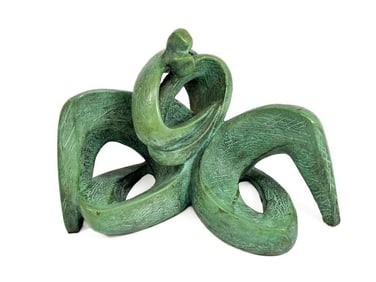Gila Stein (20th Century) Bronze Maquette, United Sculpture Reichman University Campus