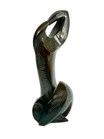 Gila Stein (20th Century) Bronze Sculpture, Awakening