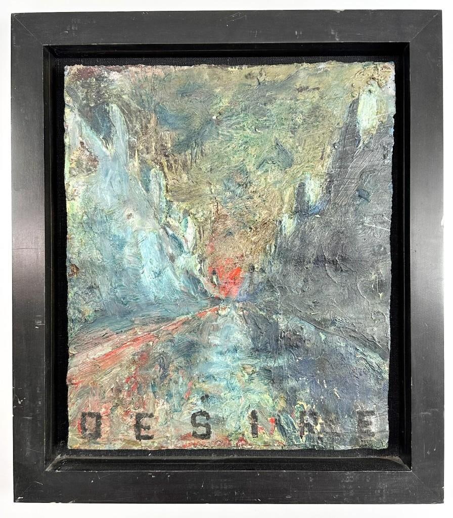Lawrence Gipe (b. 1962) Oil on Canvas, Desire: Lawrence Gipe (b. 1962) Oil on Canvas, DesireArtwork is titled Desire. Signature is not visible.Condition: Artwork is in good condition with no visible scratches, rips, or holes. Frame has scratches a
